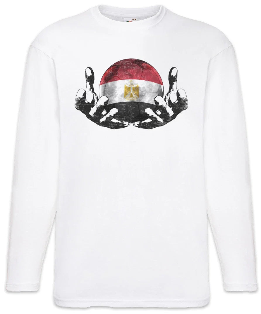 Egypt Football Magic Ball Men Long Sleeve T-Shirt egyptian Soccer Flag