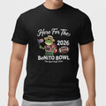 Here For The Benito Bowl 2026 Funny Party Shirt Cartoon Frog Game Day Tee