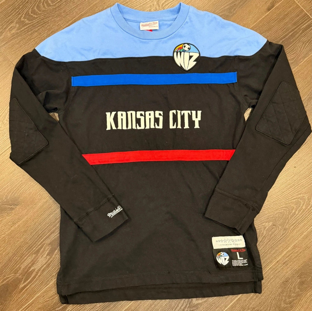Mitchell & Ness Kansas City Wizards MLS Founding Club Since ‘96 L/S Shirt Mens L