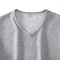 Short Sleeve Mens Undershirt V Neck Thickened Warm Inner Layer Lightweight