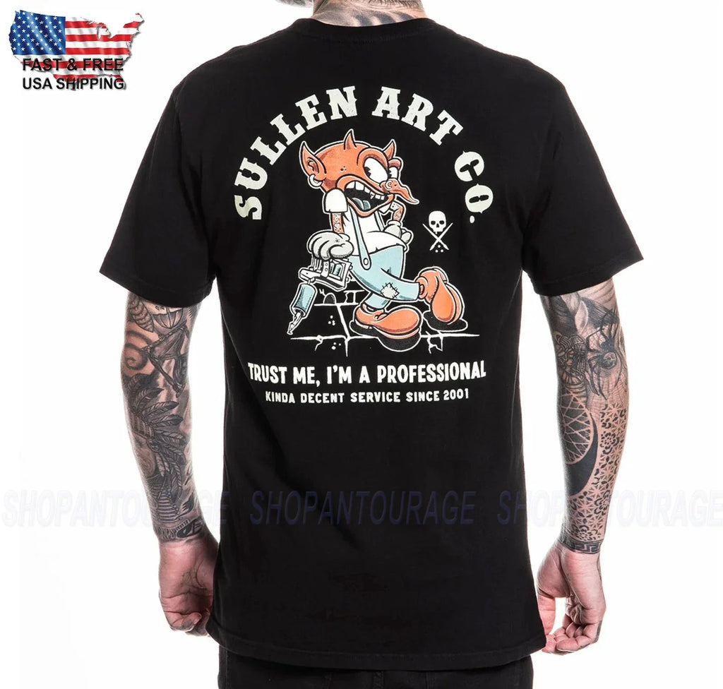 Sullen Art Collective Trust Me T-Shirt A Maniche Corte Premium Fit SCM6832