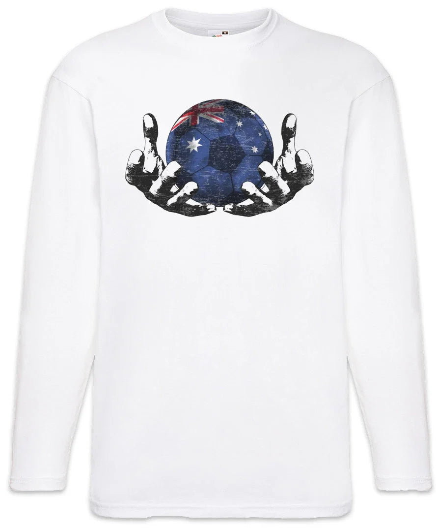 Australia Football Magic Ball Men Long Sleeve T-Shirt australian Soccer Flag