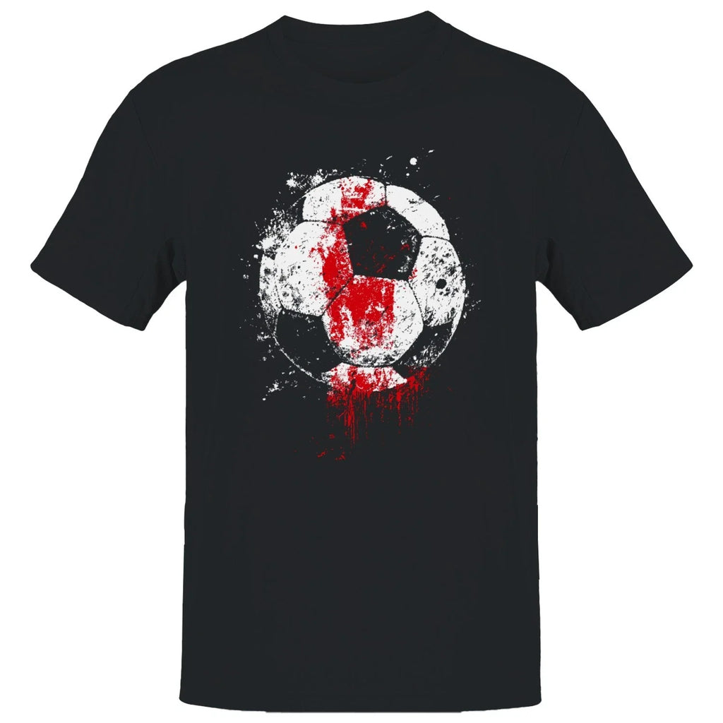 Grunge Soccer Ball Splash Men's T-shirt