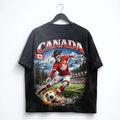 Canada Soccer Washed T-Shirt Canadian Football Graphic Tee World Cup 2026