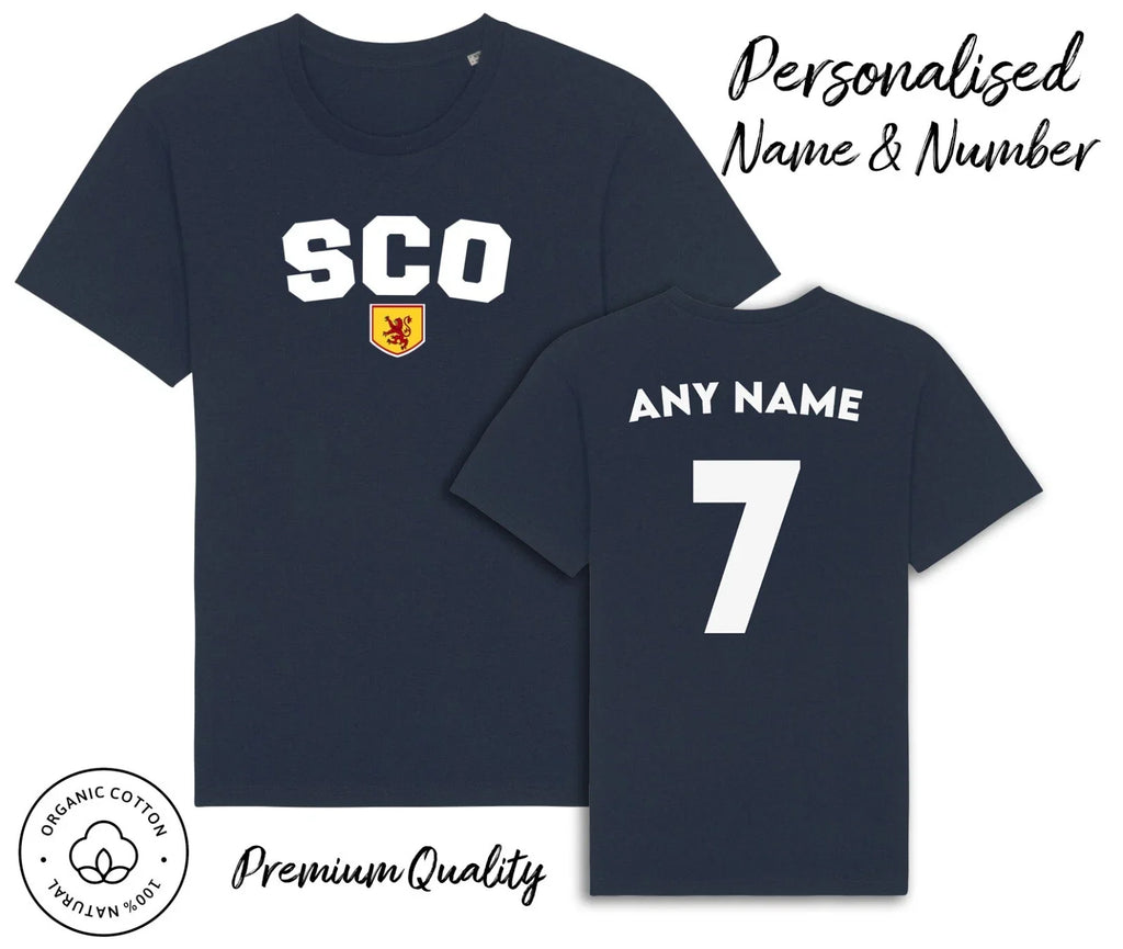 Scotland SCO T-Shirt Personalised Name & No World Cup 2026 Kit Jersey Football
