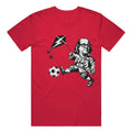 Soccer Festive Philadelphia Party T-Shirt Benjamin Franklin Kicks A Soccer Ball