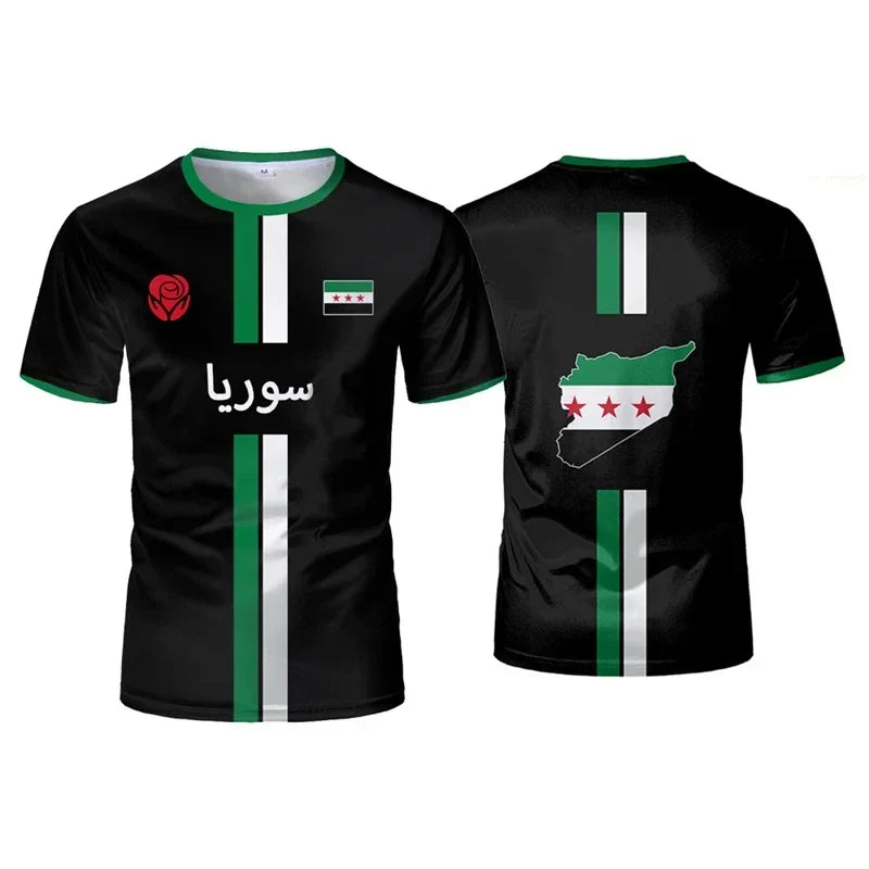 Syria Football Jersey Men Women Soccer Shirt Syrian Flag National Team Top 2026
