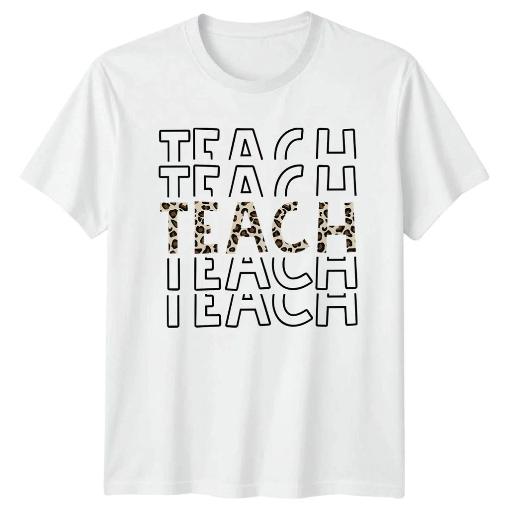 Teach Teach Teach Womens T-Shirt Teacher Appreciation Gift For Her