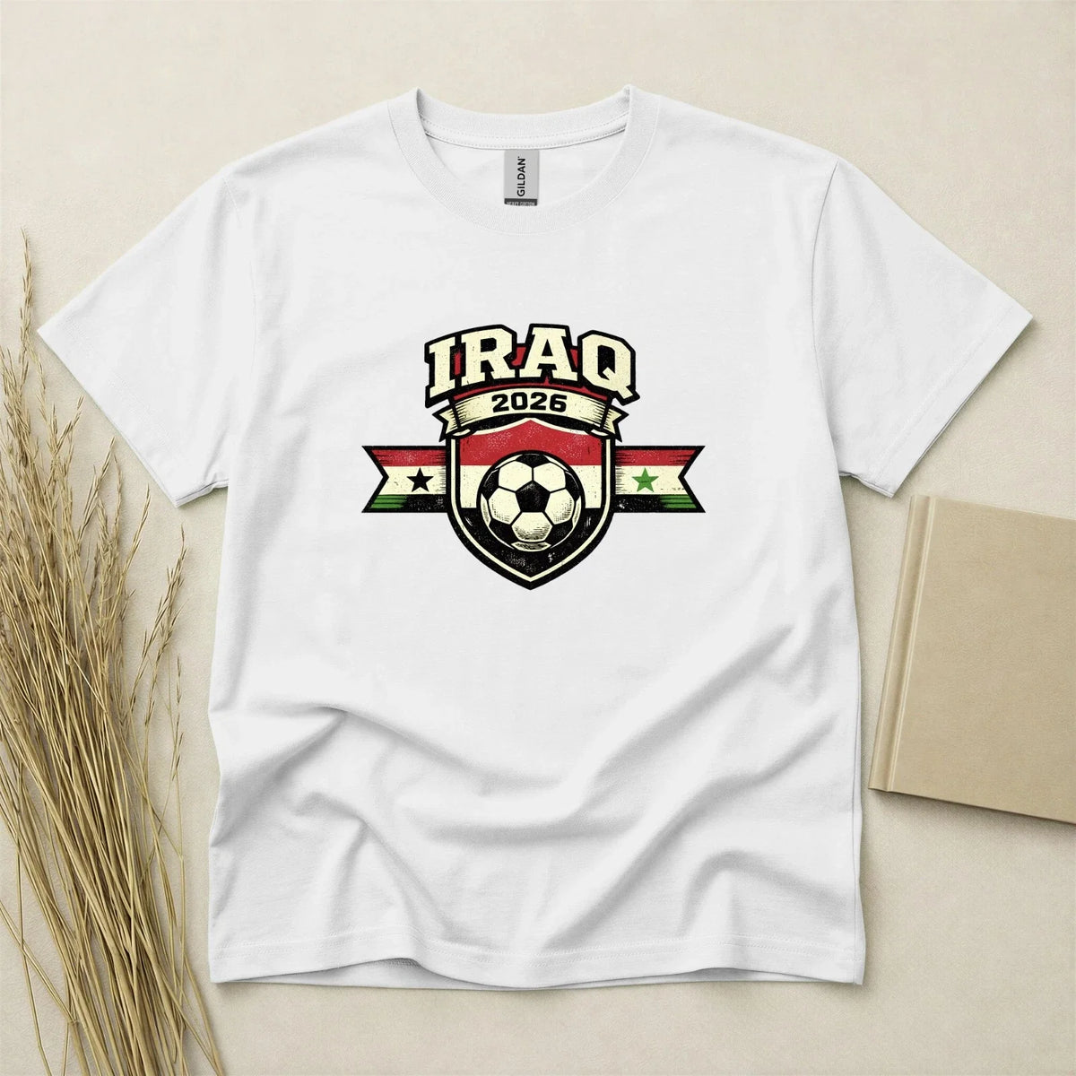 Iraq 2026 Football Fan T Shirt Soccer Supporters Gildan Cotton Family Top