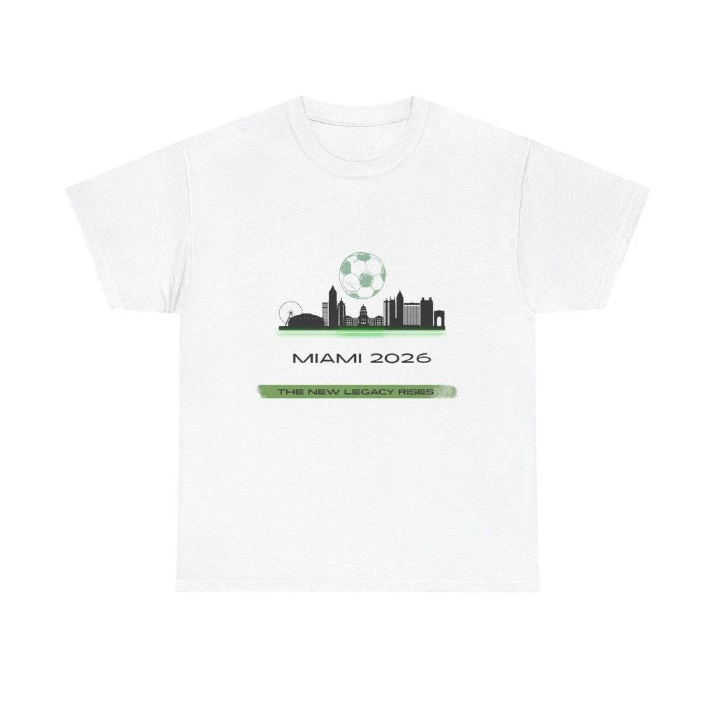 Miami 2026 Soccer Skyline Graphic T-Shirt City Pride Fan Unisex Tee
