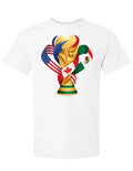 FIFA 2026  tee World Cup T-Shirt Soccer Graphic Tee USA Football Whiter tee