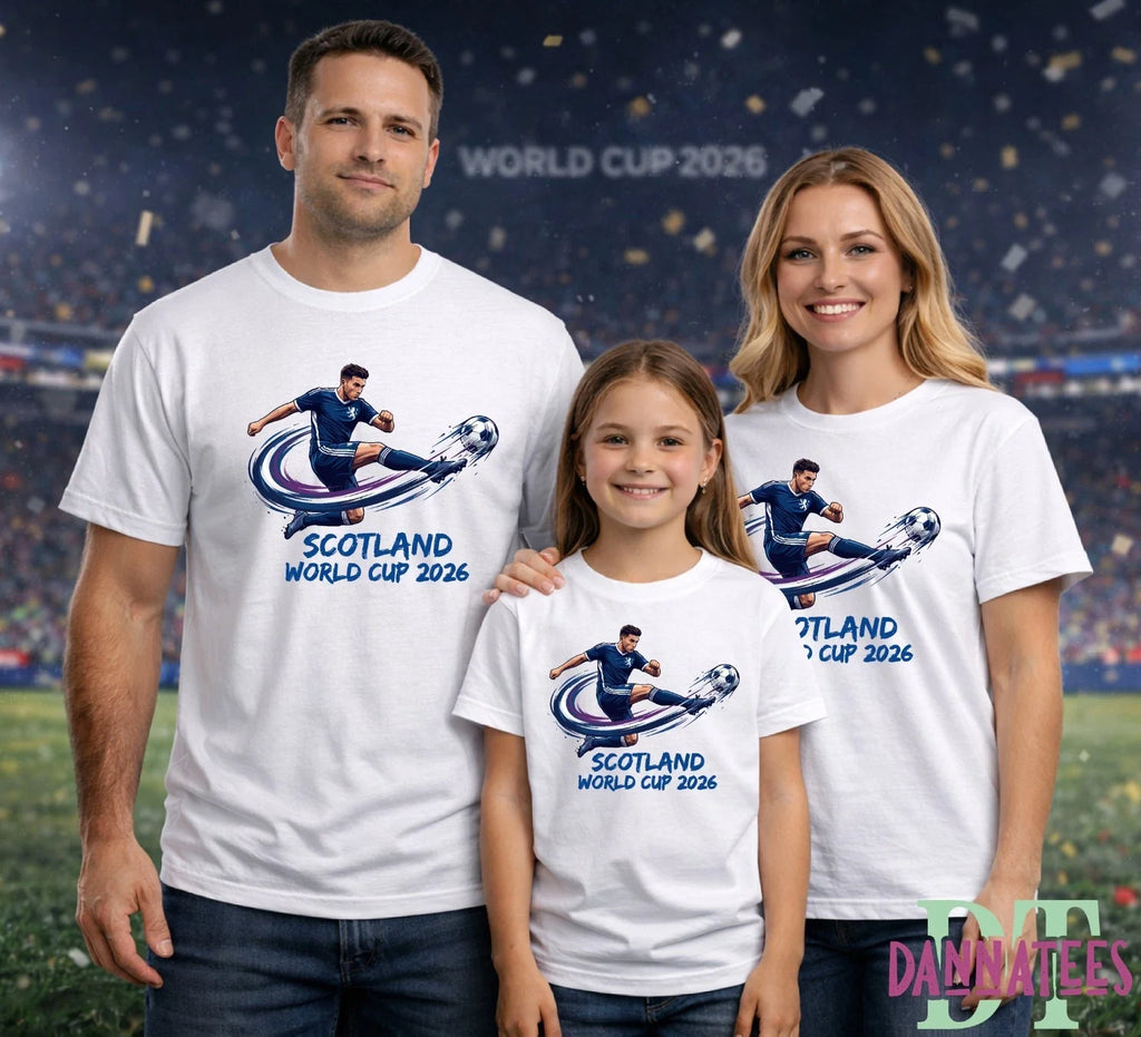 2026 SCOTLAND World Cup 26 Adult Kids T-Shirt Football Soccer T-shirt