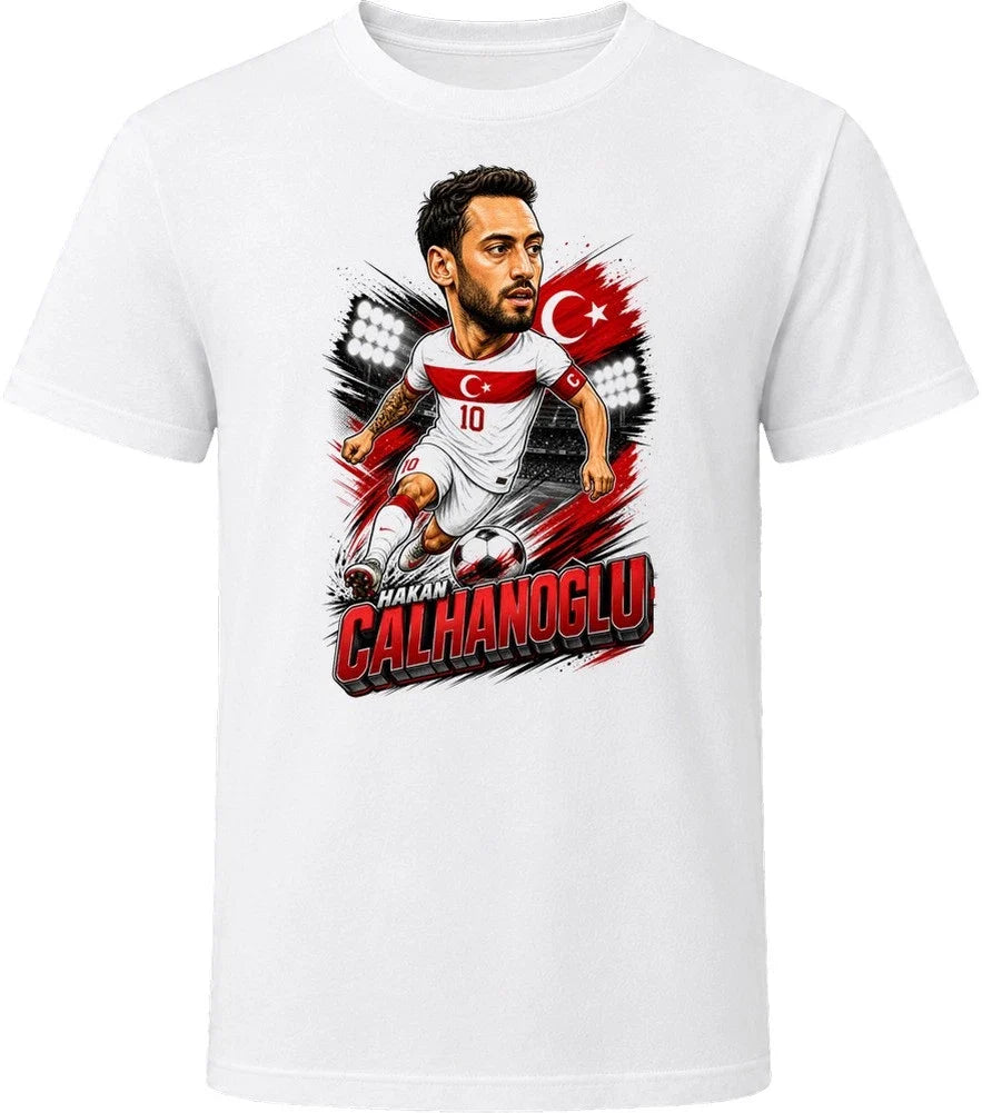 Hakan Calhanoglu, Turkey Caricature Soccer 2026 T Shirt