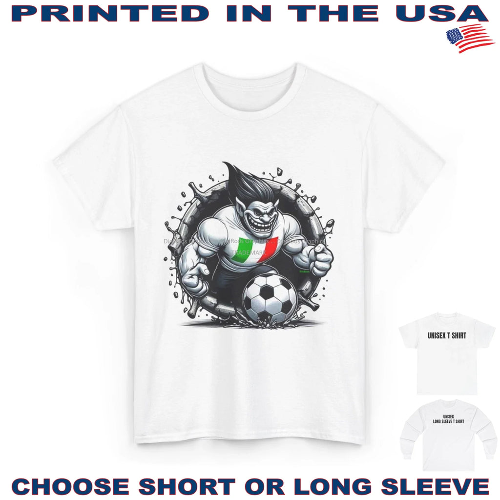 Soccer Team Italian Troll Italy Field Player DigiRods Cartoon T Shirt