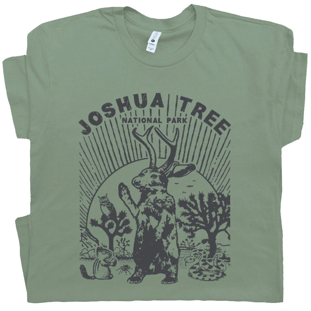 Joshua Tree T Shirt Jackalope Shirts Vintage National Park Souvenir Cool Graphic
