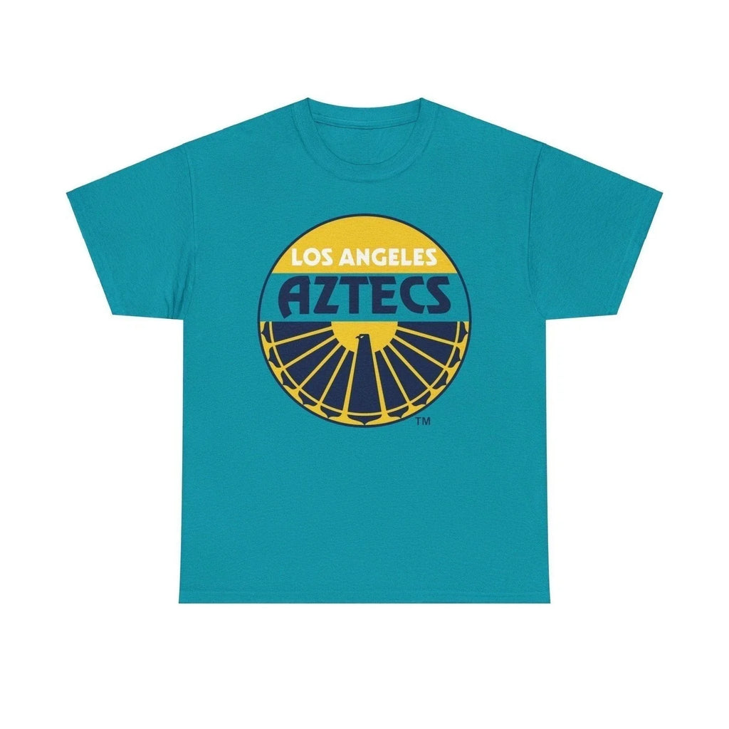 Los Angeles Aztecs Yellow Logo California Soccer Team T-shirt