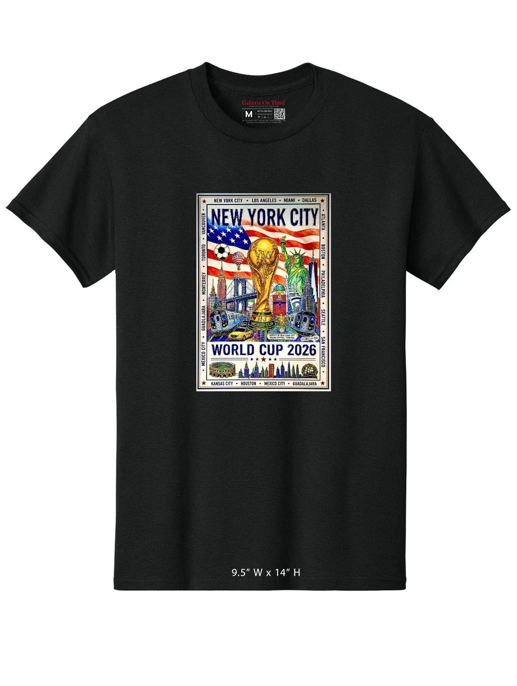 New York City World Cup 2026 T-Shirt, NYC Soccer Graphic Tee, Football Fan Shirt