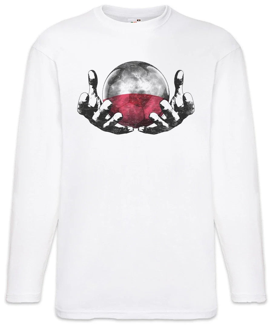 Poland Football Magic Ball Men Long Sleeve T-Shirt polish Soccer Flag World