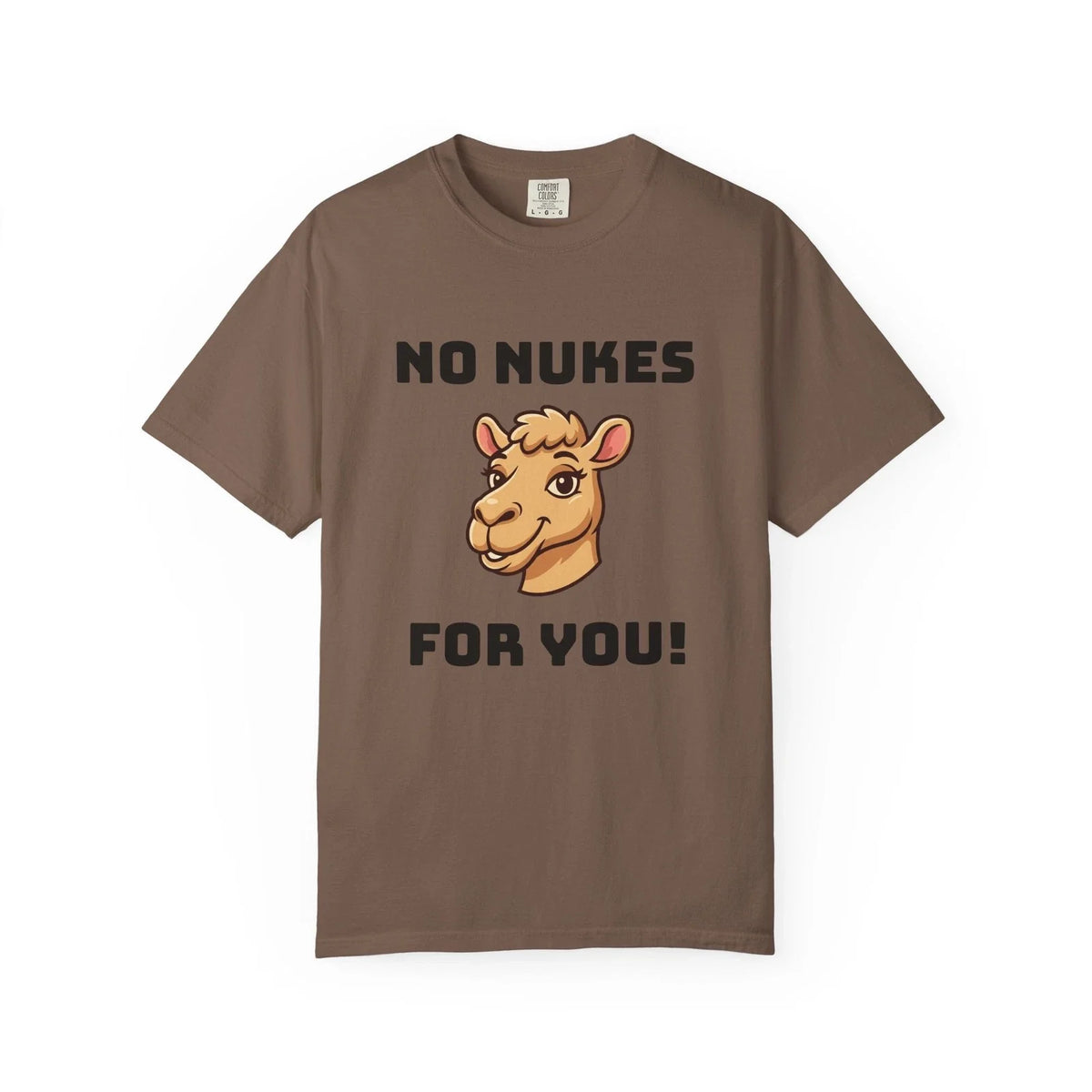 No Nukes Camel Illustration T-shirt | Anti Nuclear Message