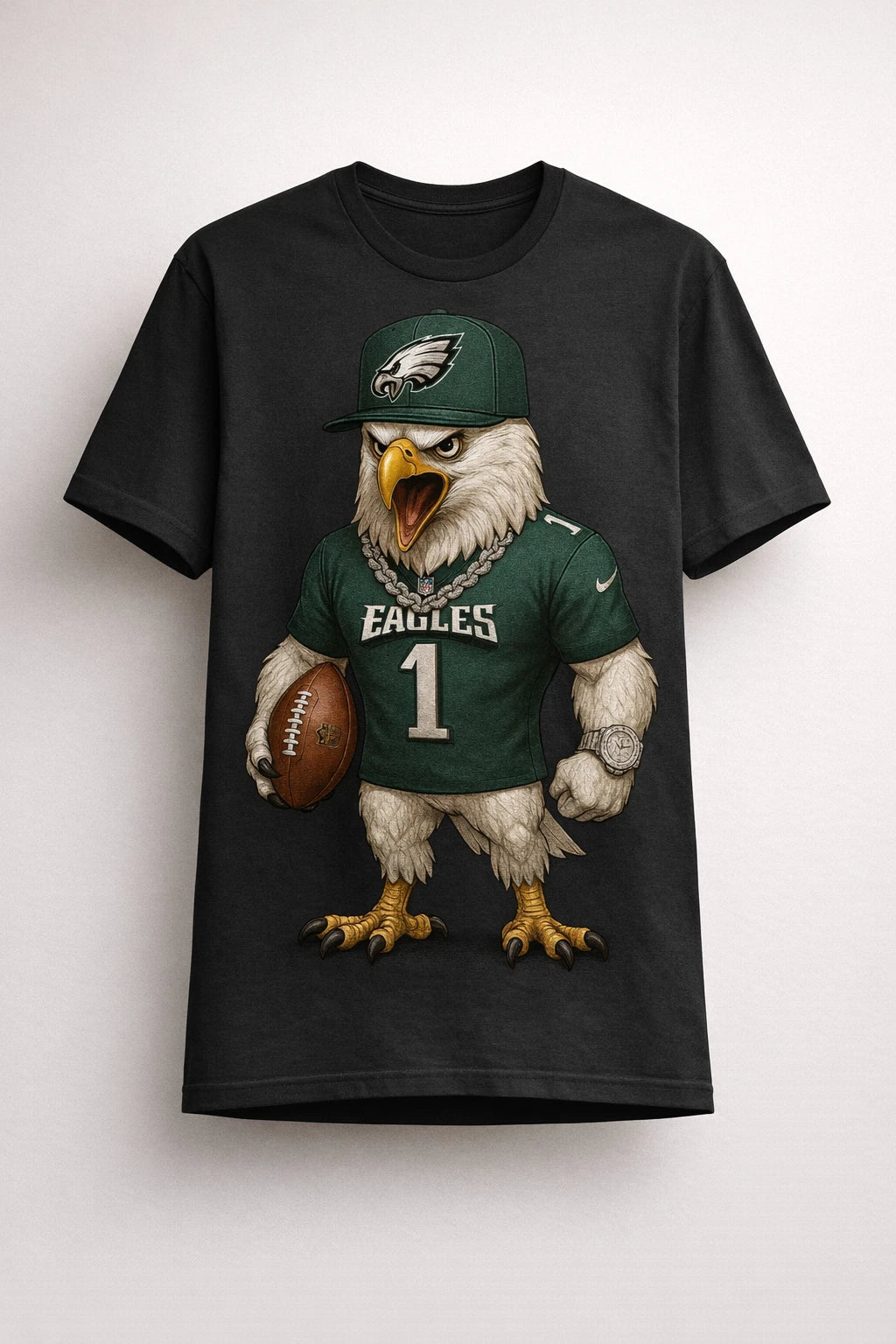 Philadelphia Character Eagle T-Shirt 100% Cotton Bella+Canvas