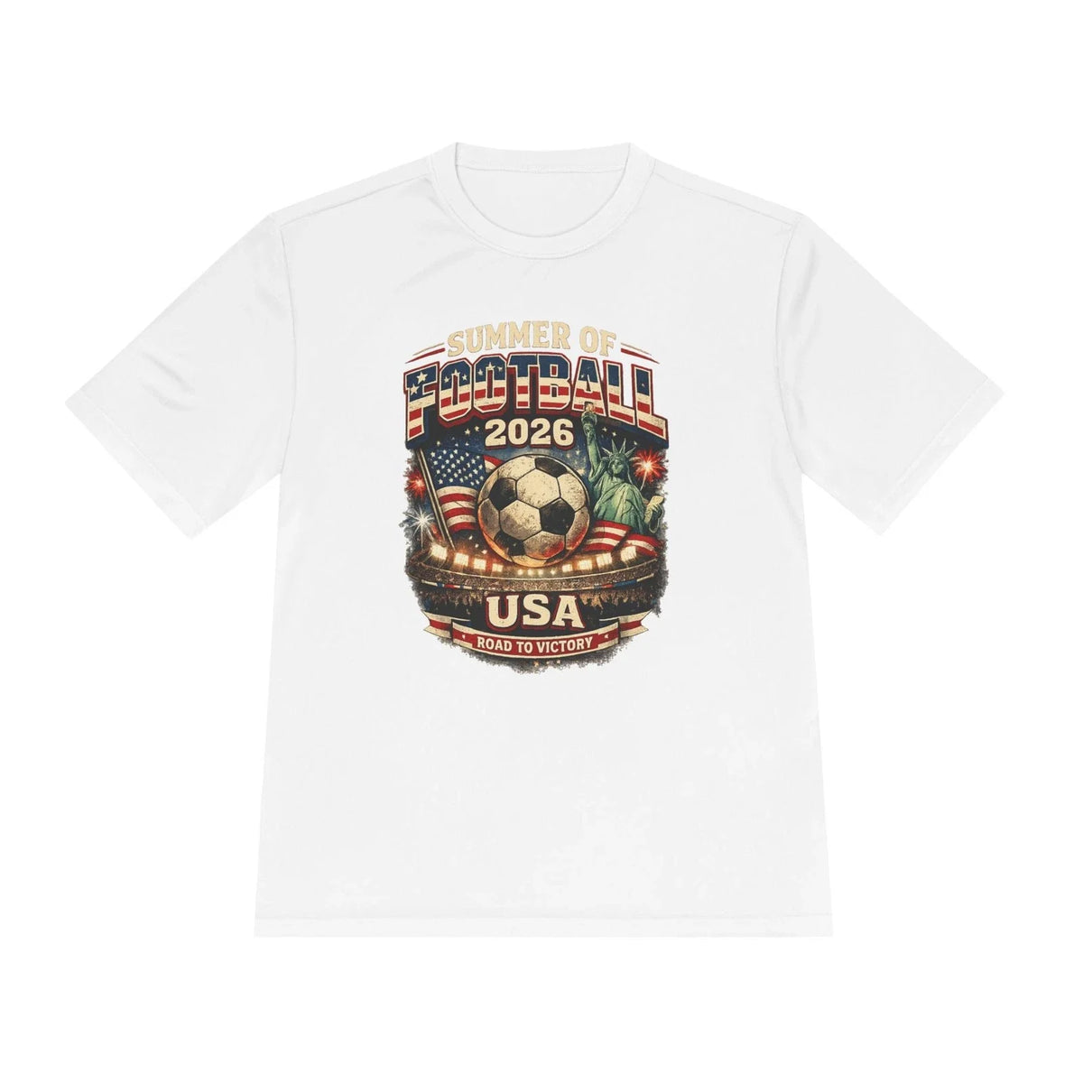 American Soccer 2026 USA Flag Vintage Graphic T Shirt World Cup Fan Tee