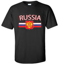 Russia Soccer Football T-Shirt - Russian Fan Team Crest Jersey Tee