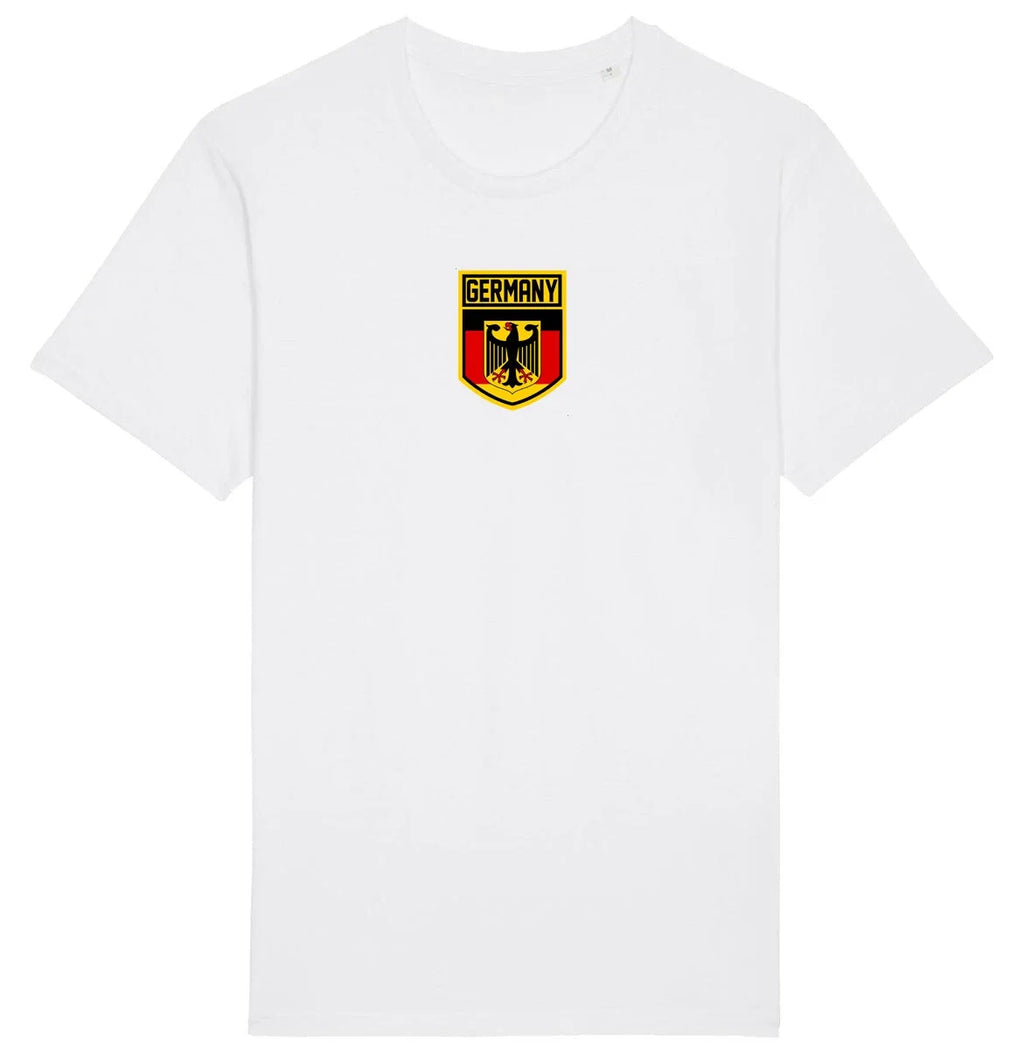 Germany Flag Badge T-Shirt, Adults Kids Baby Family, Football World Cup 2026 Kit
