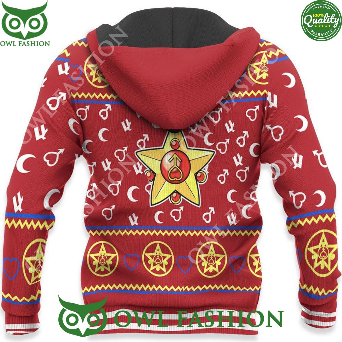 Sailor Mars Anime Ugly Christmas Sweater