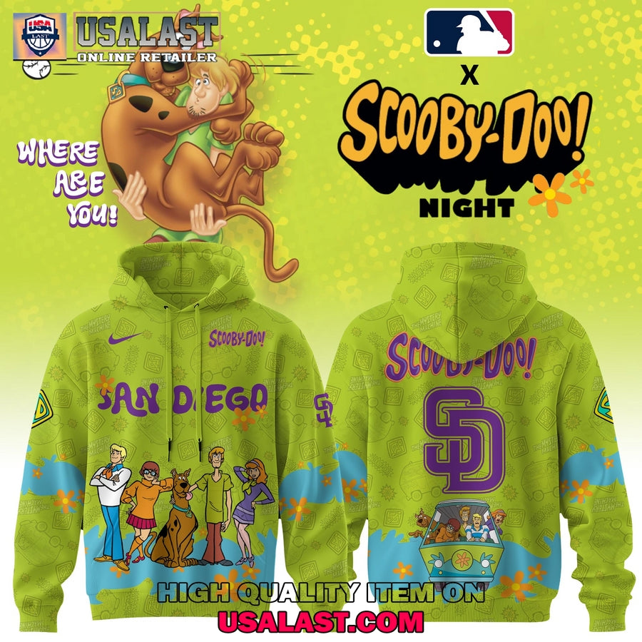 San Diego Padres Scooby Doo Night 3D Hoodie Set