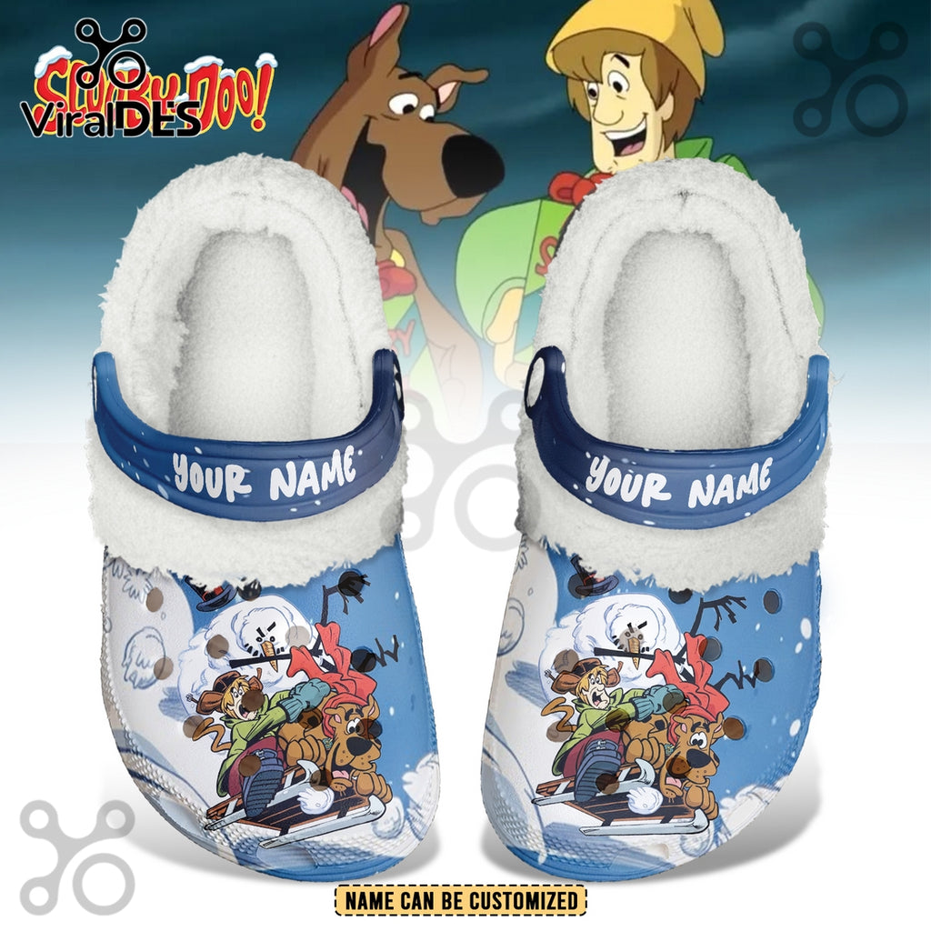 Scooby-Doo x Christmas Crocs Crocband Fleece Clogs Shoes