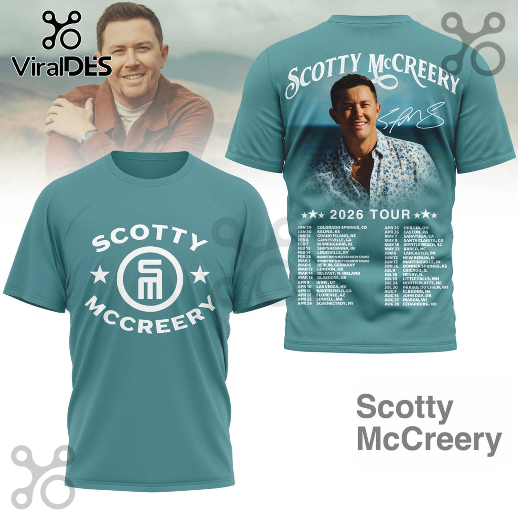 Scotty McCreery 2026 Tour 3D T-Shirt