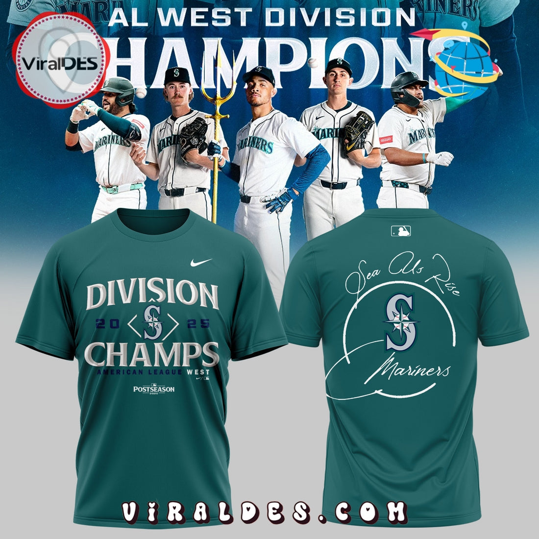Seattle Mariners Playoff October Baseball Hoodie 2025