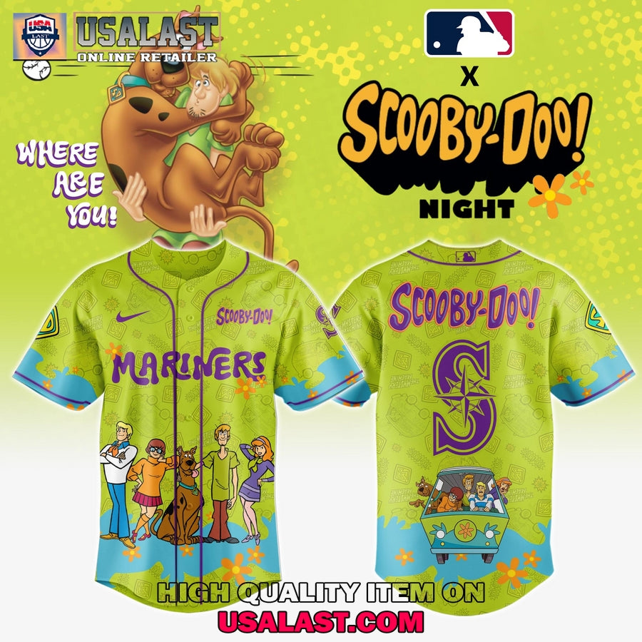 Seattle Mariners Scooby Doo Night 3D Hoodie Set