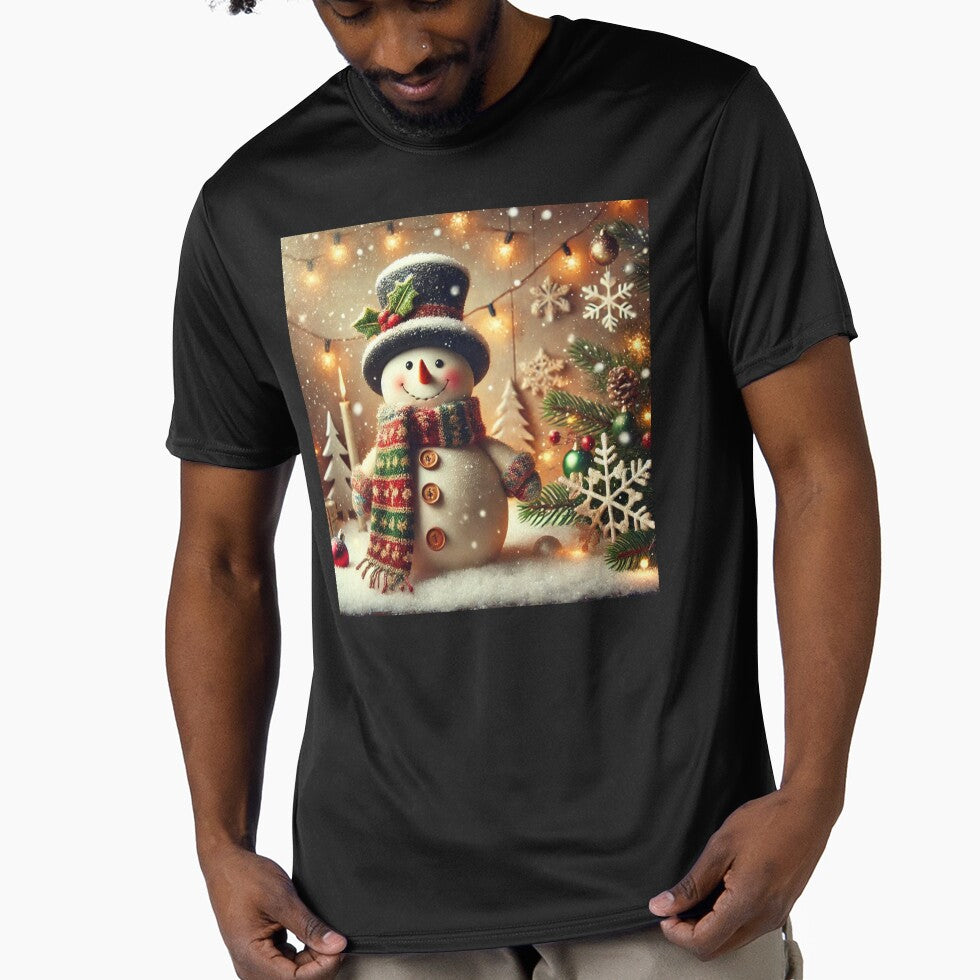 Christmas retro snowman by MindsAtelier