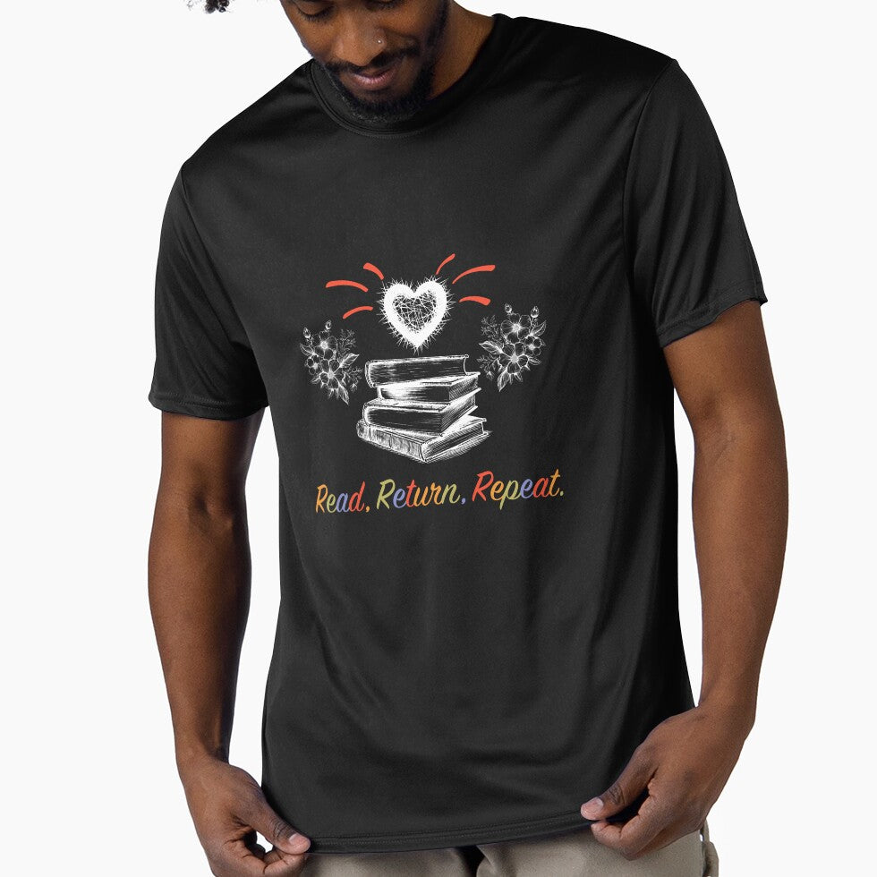 Book Reader - Read Return Repeat (White) by VelvetRoom