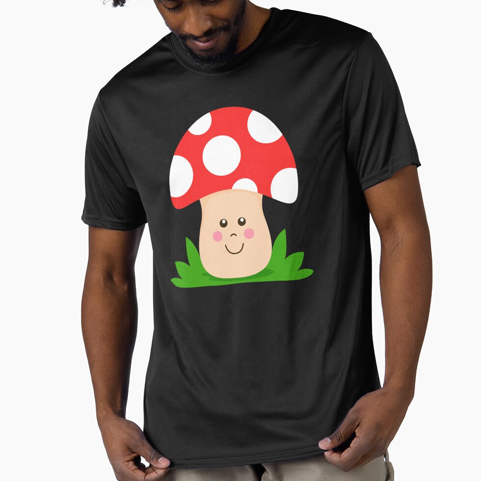 Happy Mushroom Toadstool by samshirts