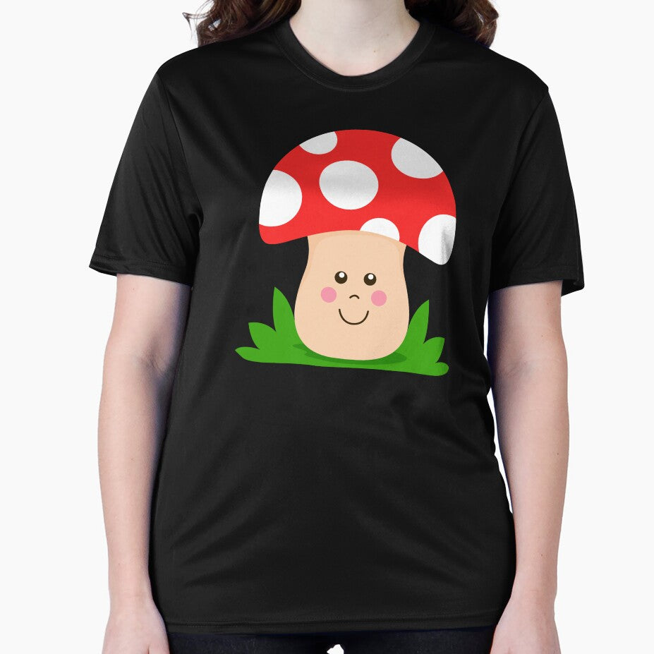 Happy Mushroom Toadstool by samshirts