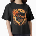Superhero Black Cat Halloween Bat Moon Vintage Comic by Retro Whiskers