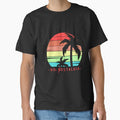 90s Nostalgia -  Vintage Tropical Sunset, Live Your Best Life, Nostalgic by Sun Sand & Sea Art