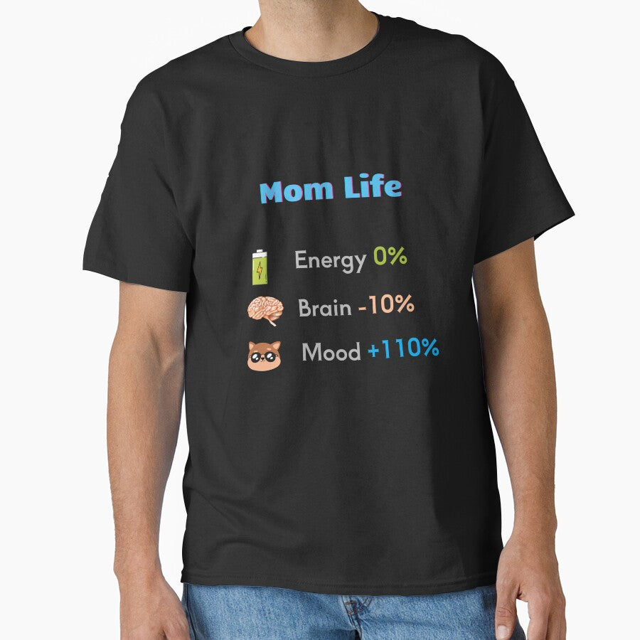 Mom Life Mug – Energy 0%, Brain -10%, Mood +110% Funny Mom Coffee Cup by Giota29