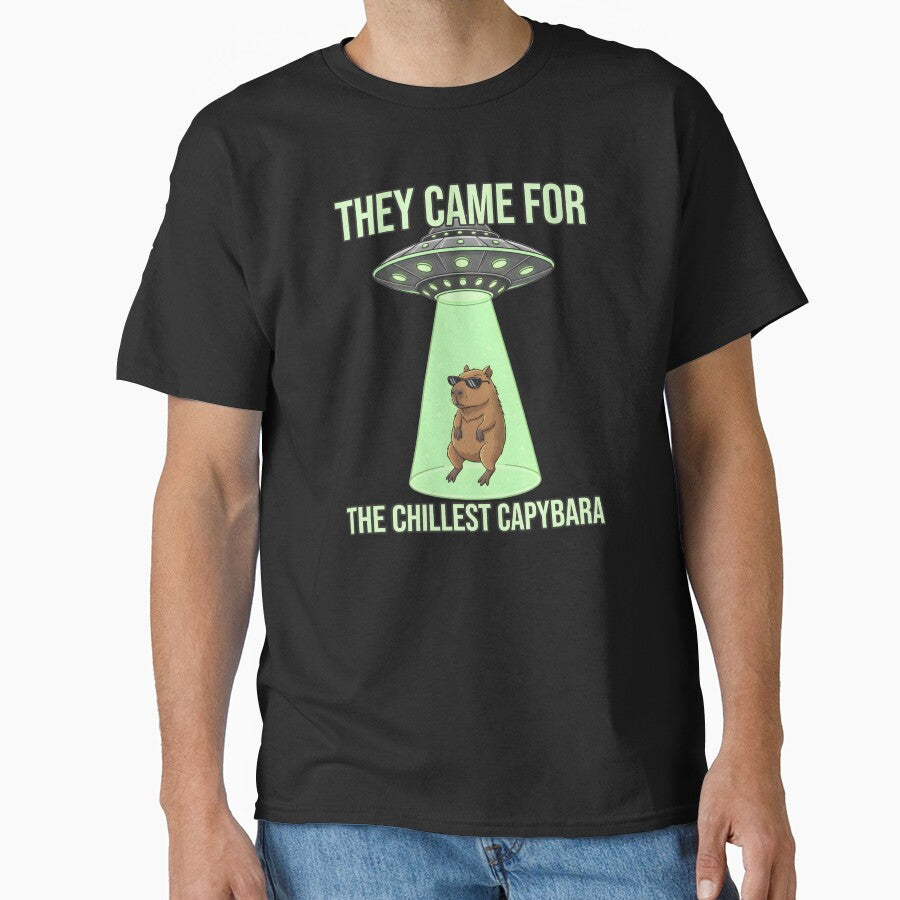 They Came For The Chillest Capybara Alien Flying Saucers by at85productions