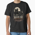 BLACK CAT CEMETERY CLUB Resting Place Halloween Vintage Screen Print by BernoNickel