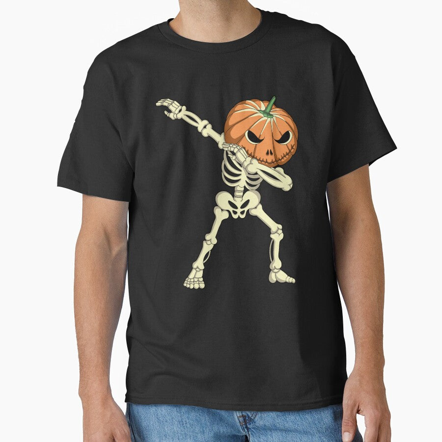 Scary Dabbing Skeleton Pumpkin Halloween Costume by SaliDesigner