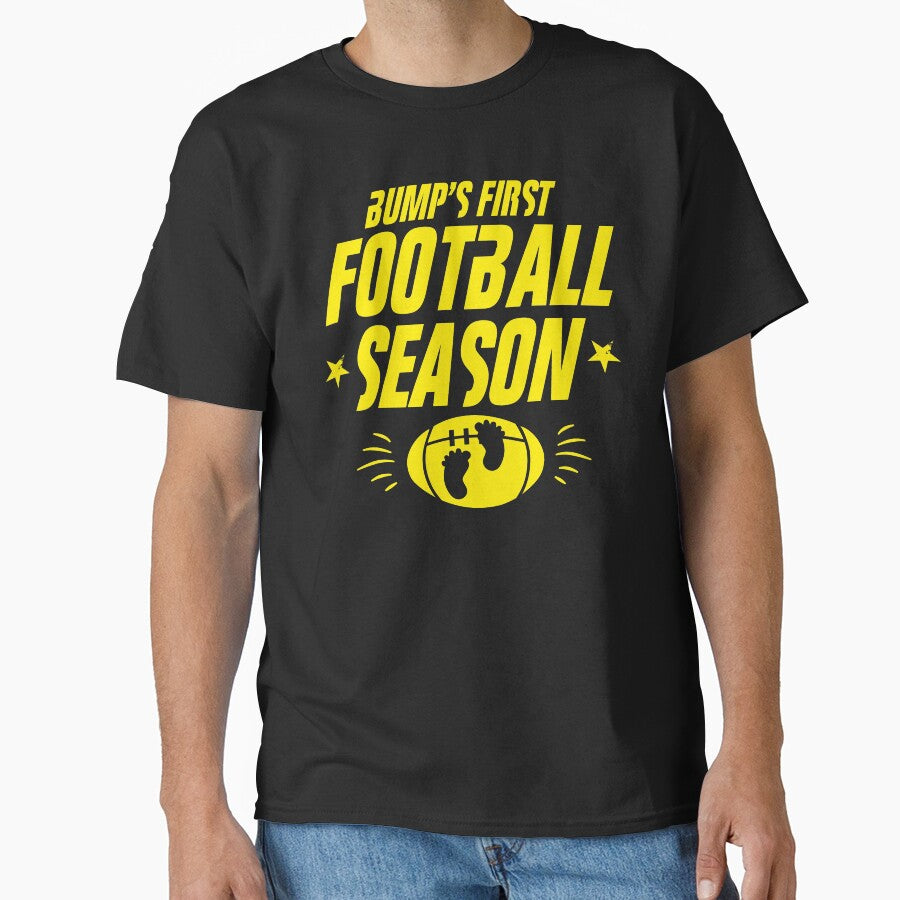 Bumps first football season funny and bright gift for mom and dad to be by alenaz