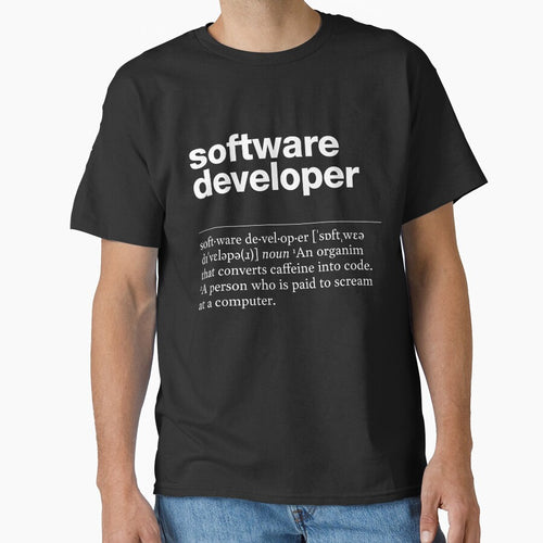"Software developer" funny job description, definition software developer by TrueType