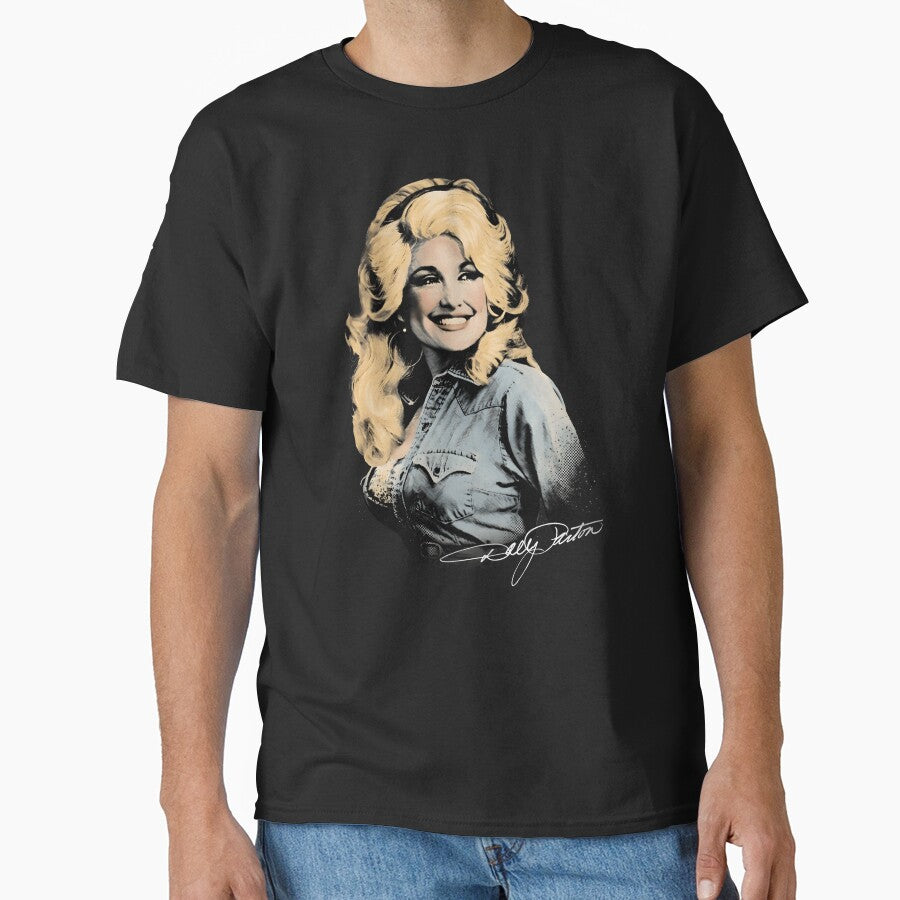 Vintage Country Music Portrait Classic Retro Legend Design by BeatriceJFling