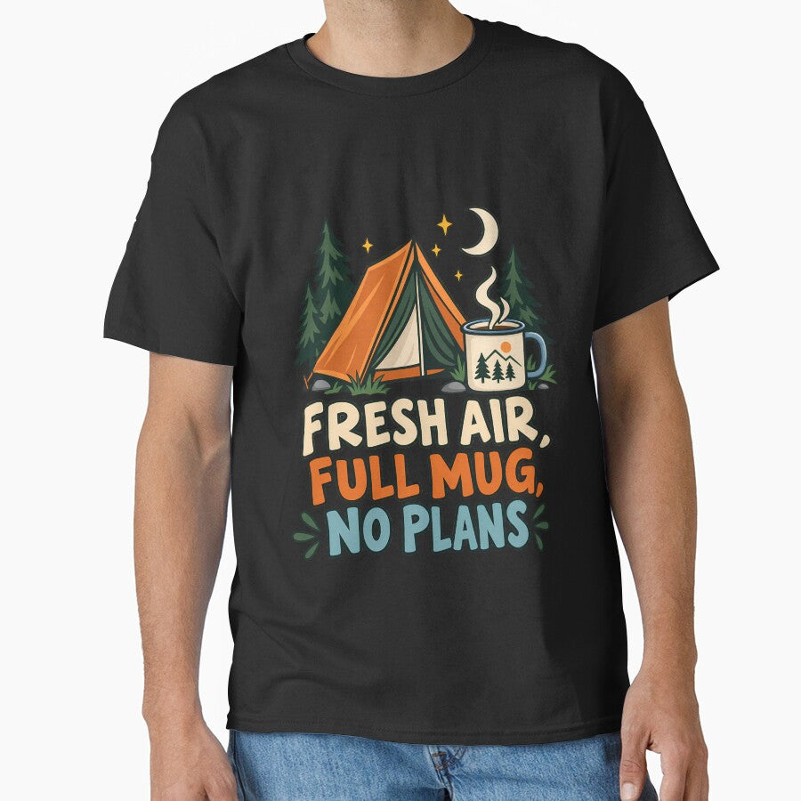 Fresh Air, Full Mug, No Plans – Camping Life by MiSuPa Studio