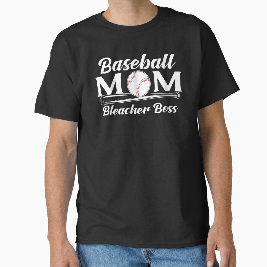 Baseball MOM - Bleacher Boss, Baseball Quote by patriotwardrobe