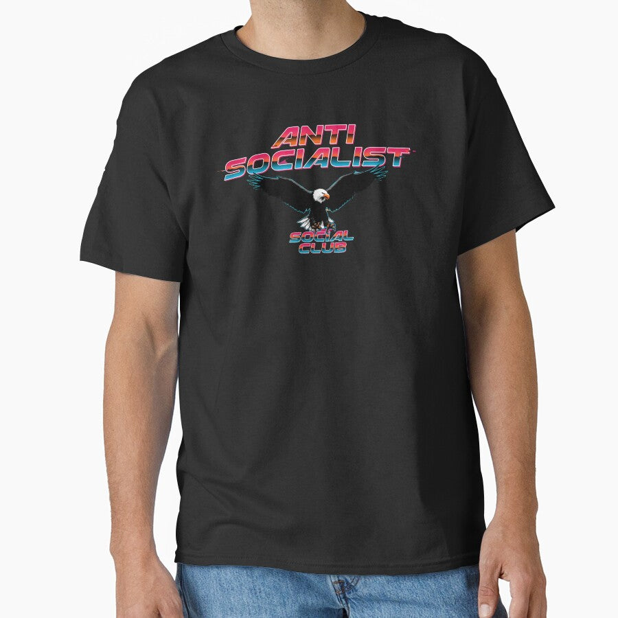Anti Socialist Social Club Funny Political Retro Vintage by Redgiant87x