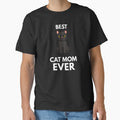 Best Cat Mom Ever Cute Black Cat Gift by LucaVibeBrand